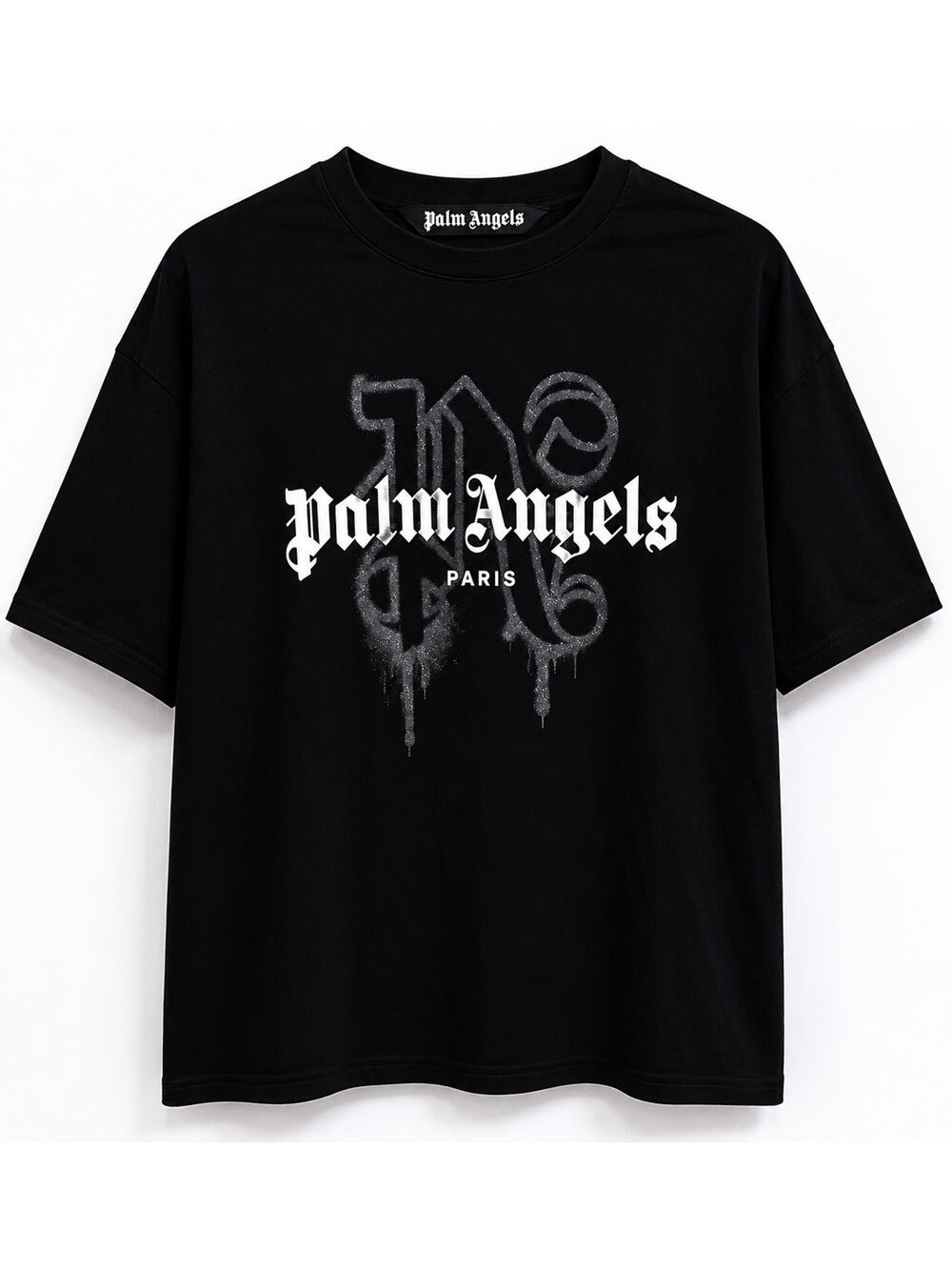 Palm Angels Paris Logo T-Shirt Black